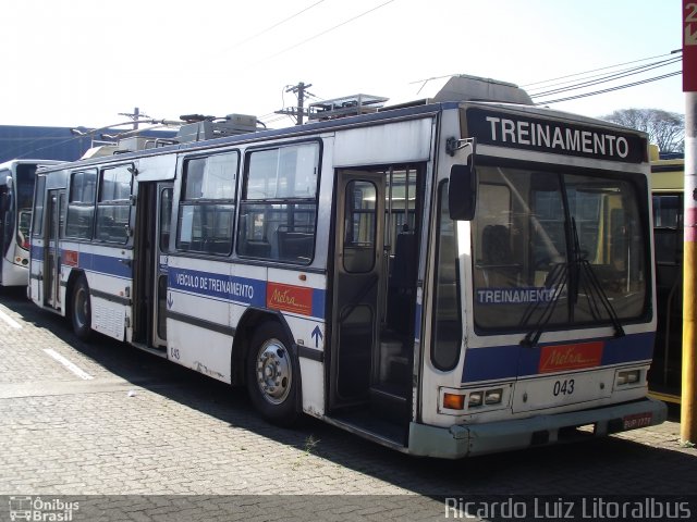 Metra - Sistema Metropolitano de Transporte 043 na cidade de São Bernardo do Campo, São Paulo, Brasil, por Ricardo Luiz. ID da foto: 2131138.