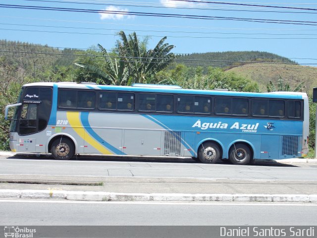 Águia Azul Turismo 0210 na cidade de Aparecida, São Paulo, Brasil, por Daniel Santos Sardi. Número da foto: #2131331.