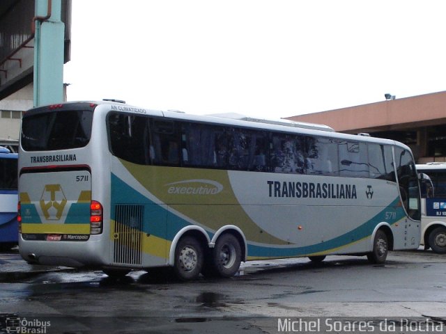 Transbrasiliana Transportes e Turismo 5711 na cidade de Rio de Janeiro, Rio de Janeiro, Brasil, por Michel Soares da Rocha. Número da foto: #2131386.