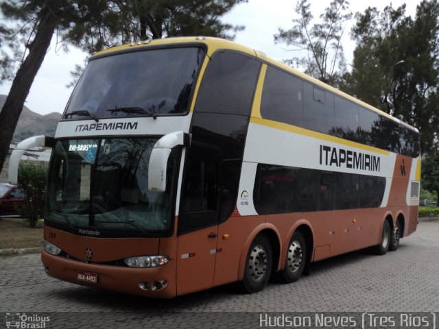 Viação Itapemirim 731 na cidade de Três Rios, Rio de Janeiro, Brasil, por Hudson Neves. Número da foto: #2131520.