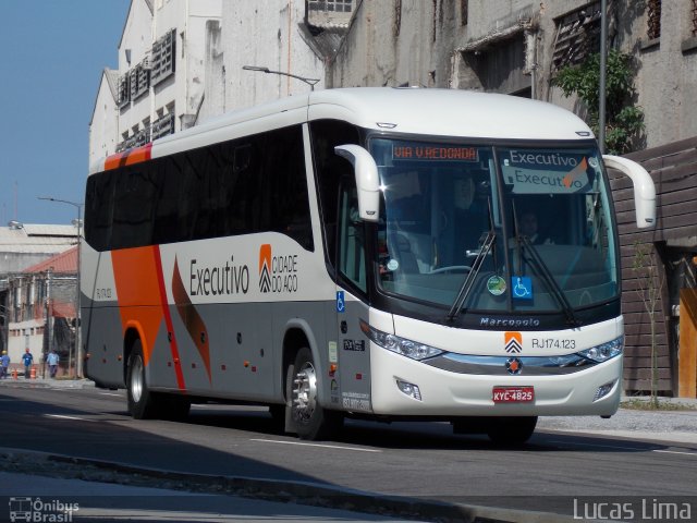 Viação Cidade do Aço RJ 174.123 na cidade de Rio de Janeiro, Rio de Janeiro, Brasil, por Lucas Lima. Número da foto: #2129940.