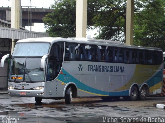 Transbrasiliana Transportes e Turismo 5711 na cidade de Rio de Janeiro, Rio de Janeiro, Brasil, por Michel Soares da Rocha. Número da foto: #2131384.