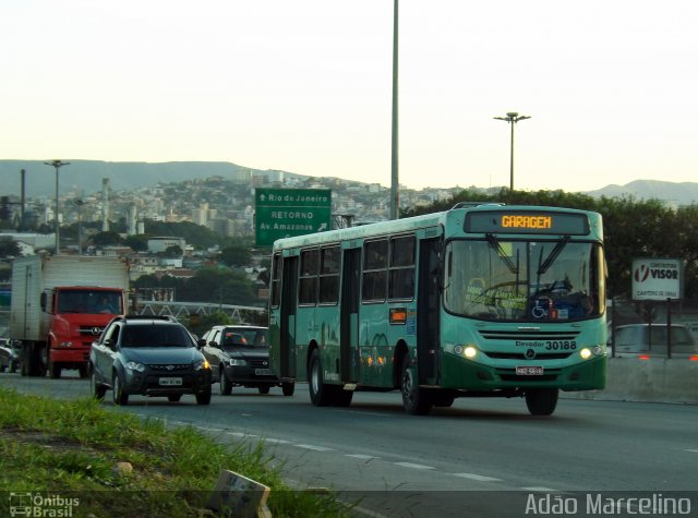 Bettania Ônibus 30188 na cidade de Belo Horizonte, Minas Gerais, Brasil, por Adão Raimundo Marcelino. Número da foto: #2133209.