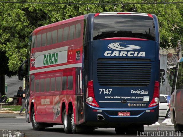 Viação Garcia 7147 na cidade de São Paulo, São Paulo, Brasil, por Leonardo Fidelli. Número da foto: #2132861.