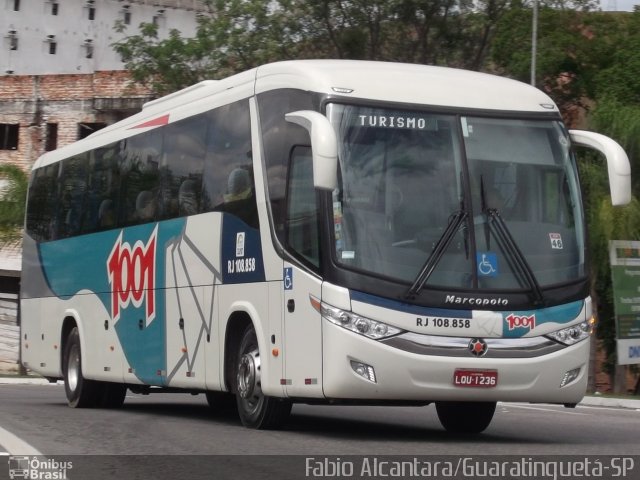 Auto Viação 1001 RJ 108.858 na cidade de Aparecida, São Paulo, Brasil, por Fabio Alcantara. Número da foto: #2131789.