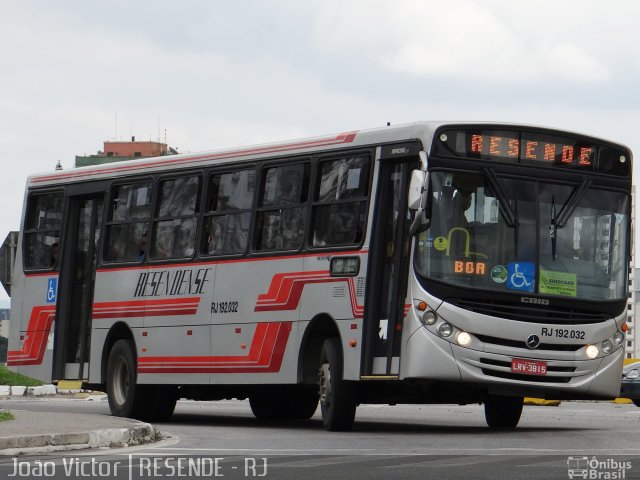 Viação Resendense RJ 192.032 na cidade de Resende, Rio de Janeiro, Brasil, por João Victor. ID da foto: 2132818.