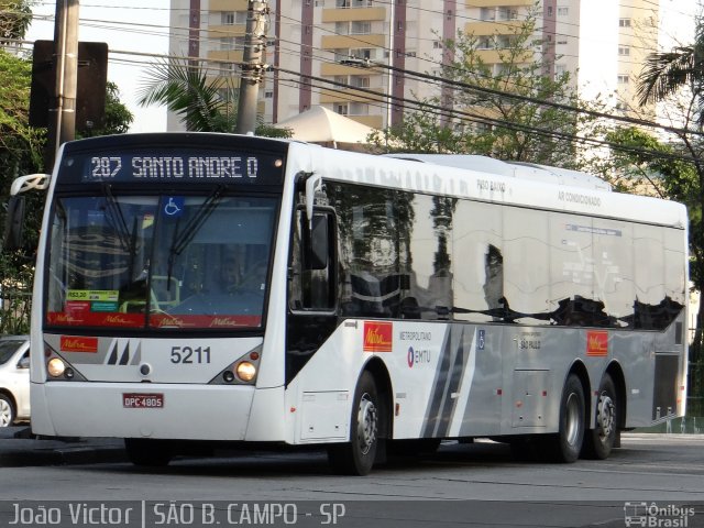 Metra - Sistema Metropolitano de Transporte 5211 na cidade de São Bernardo do Campo, São Paulo, Brasil, por João Victor. ID da foto: 2132746.