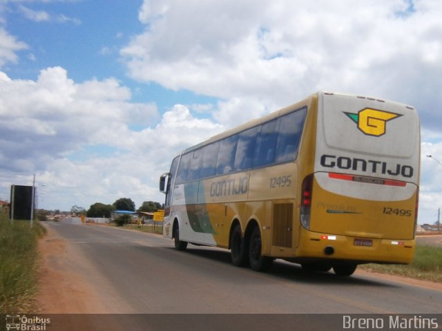 Empresa Gontijo de Transportes 12495 na cidade de Capelinha, Minas Gerais, Brasil, por Breno Martins. ID da foto: 2131967.