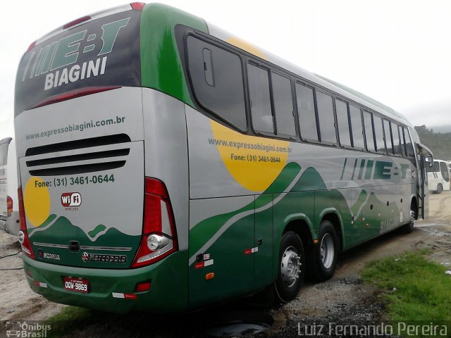 EBT - Expresso Biagini Transportes  na cidade de Aparecida, São Paulo, Brasil, por Luiz Fernando Pereira. ID da foto: 2134374.