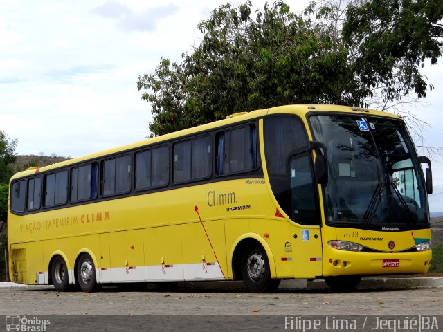 Viação Itapemirim 8113 na cidade de Jequié, Bahia, Brasil, por Filipe Lima. Número da foto: #2134527.