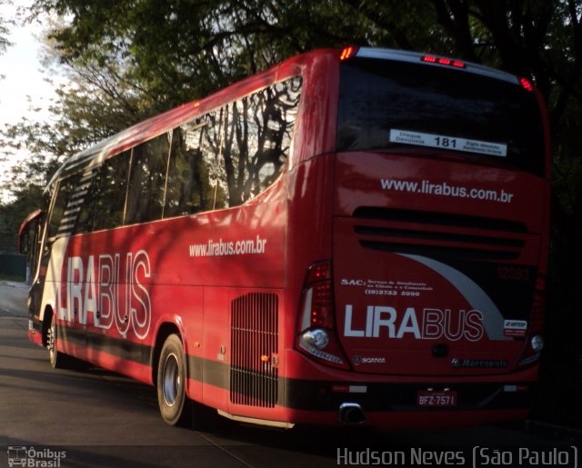 Lirabus 12083 na cidade de São Paulo, São Paulo, Brasil, por Hudson Neves. Número da foto: #2135291.