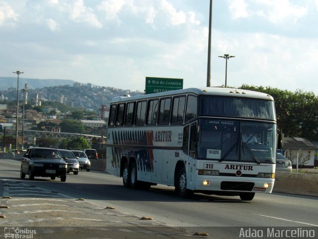 Aritur Turismo 310 na cidade de Belo Horizonte, Minas Gerais, Brasil, por Adão Raimundo Marcelino. Número da foto: #2135114.