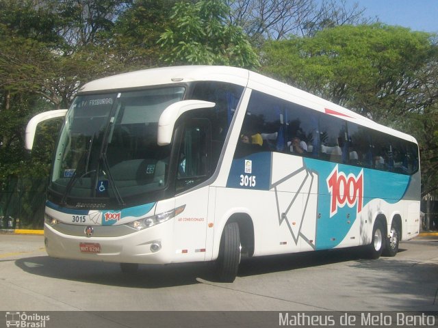 Auto Viação 1001 3015 na cidade de São Paulo, São Paulo, Brasil, por Matheus de Melo Bento. ID da foto: 2134535.