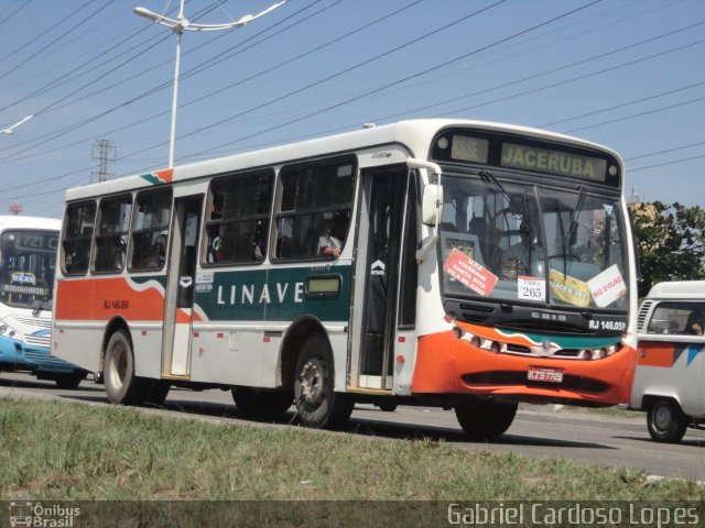 Linave Transportes RJ 146.050 na cidade de Nova Iguaçu, Rio de Janeiro, Brasil, por Gabriel Cardoso Lopes. ID da foto: 2134714.