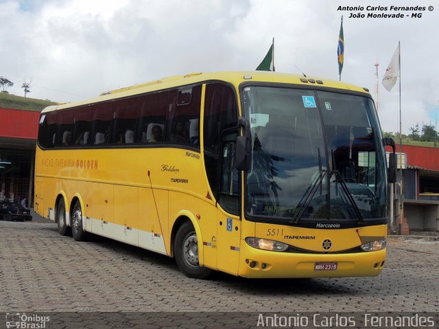 Viação Itapemirim 5511 na cidade de João Monlevade, Minas Gerais, Brasil, por Antonio Carlos Fernandes. Número da foto: #2137001.