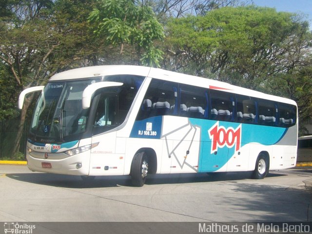 Auto Viação 1001 RJ 108.380 na cidade de São Paulo, São Paulo, Brasil, por Matheus de Melo Bento. ID da foto: 2137215.