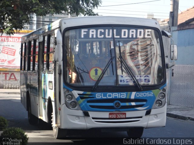 Expresso Nossa Senhora da Glória 02052 na cidade de Nova Iguaçu, Rio de Janeiro, Brasil, por Gabriel Cardoso Lopes. ID da foto: 2136184.