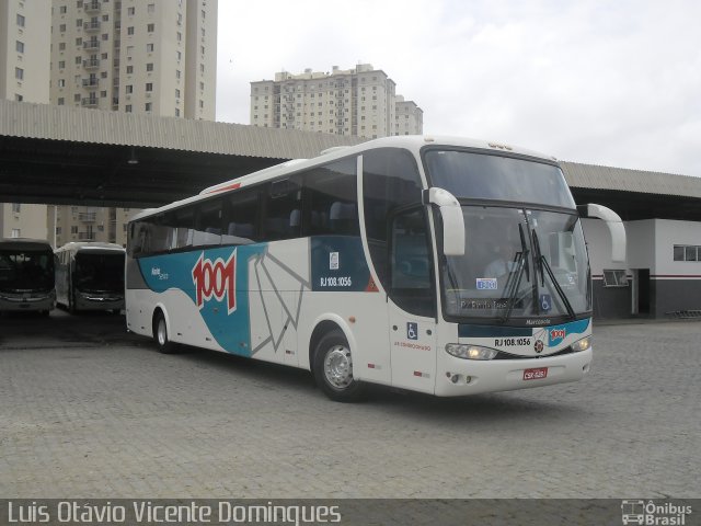 Auto Viação 1001 RJ 108.1056 na cidade de Campos dos Goytacazes, Rio de Janeiro, Brasil, por Luis Otávio Vicente Domingues. ID da foto: 2137722.