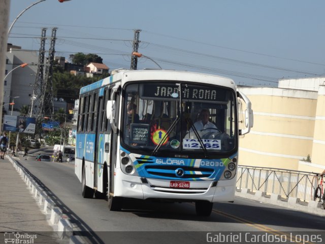 Expresso Nossa Senhora da Glória 02030 na cidade de Nova Iguaçu, Rio de Janeiro, Brasil, por Gabriel Cardoso Lopes. Número da foto: #2136253.