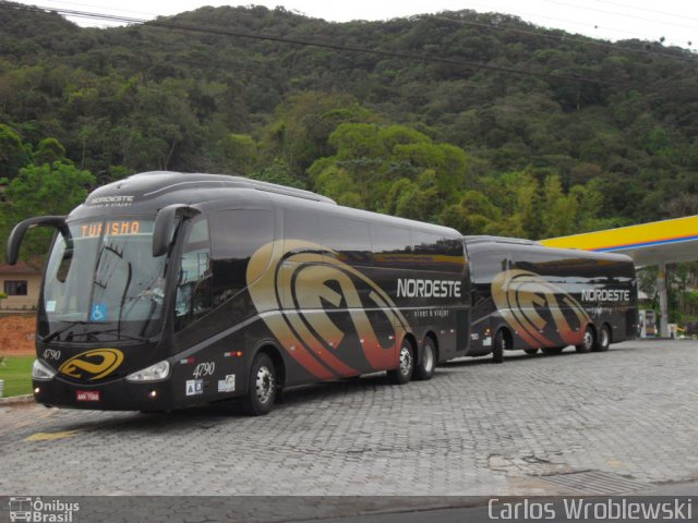 Expresso Nordeste 4790 na cidade de Santo Amaro da Imperatriz, Santa Catarina, Brasil, por Carlos Wroblewski. Número da foto: #2135839.
