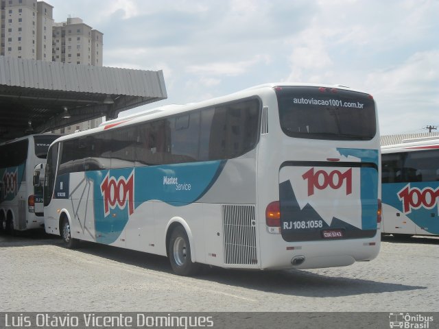 Auto Viação 1001 RJ 108.1058 na cidade de Campos dos Goytacazes, Rio de Janeiro, Brasil, por Luis Otávio Vicente Domingues. ID da foto: 2137768.