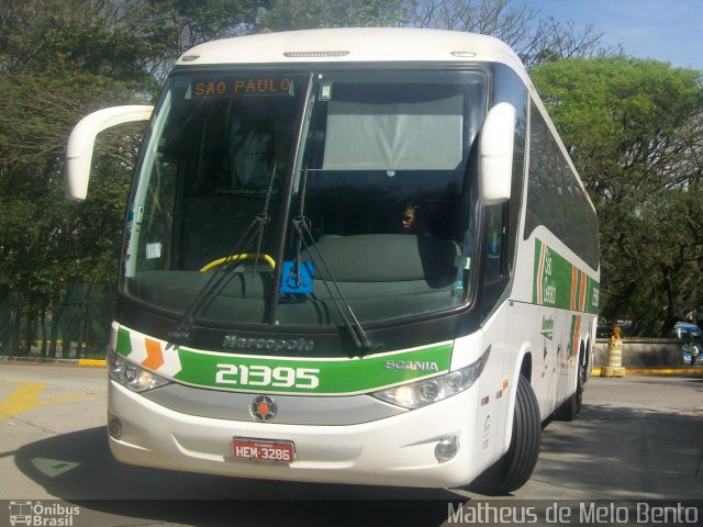 Cia. São Geraldo de Viação 21395 na cidade de São Paulo, São Paulo, Brasil, por Matheus de Melo Bento. ID da foto: 2137329.