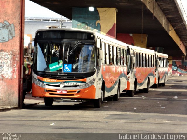 Linave Transportes RJ 146.060 na cidade de Nova Iguaçu, Rio de Janeiro, Brasil, por Gabriel Cardoso Lopes. Número da foto: #2136322.