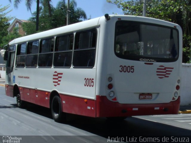 Empresa de Ônibus Pássaro Marron 3005 na cidade de Aparecida, São Paulo, Brasil, por André Luiz Gomes de Souza. Número da foto: #2136615.