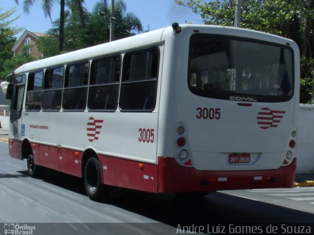 Empresa de Ônibus Pássaro Marron 3005 na cidade de Aparecida, São Paulo, Brasil, por André Luiz Gomes de Souza. ID da foto: 2136615.