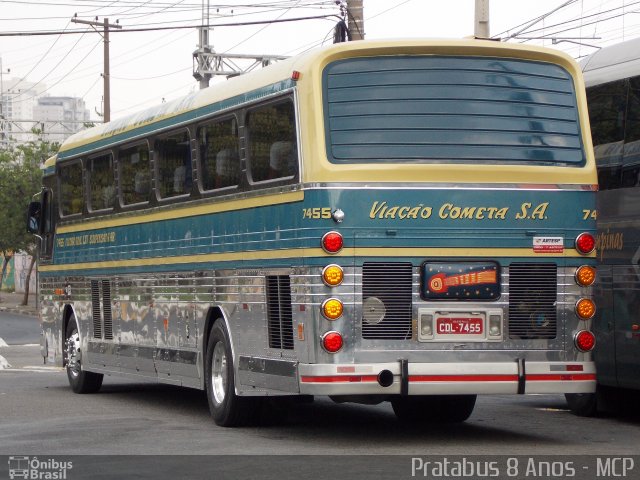 Viação Cometa 7455 na cidade de São Paulo, São Paulo, Brasil, por Cristiano Soares da Silva. Número da foto: #2139444.