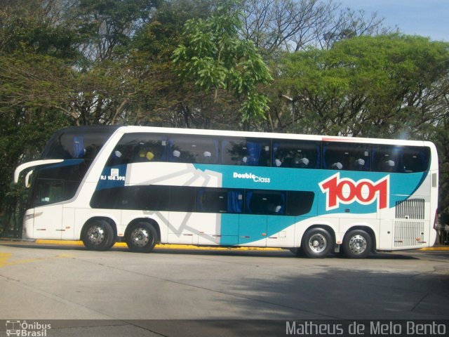 Auto Viação 1001 RJ 108.592 na cidade de São Paulo, São Paulo, Brasil, por Matheus de Melo Bento. ID da foto: 2139749.