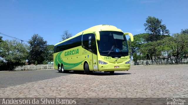Viação Garcia 7849 na cidade de Paranavaí, Paraná, Brasil, por Anderson da Silva Ramos. Número da foto: #2140151.