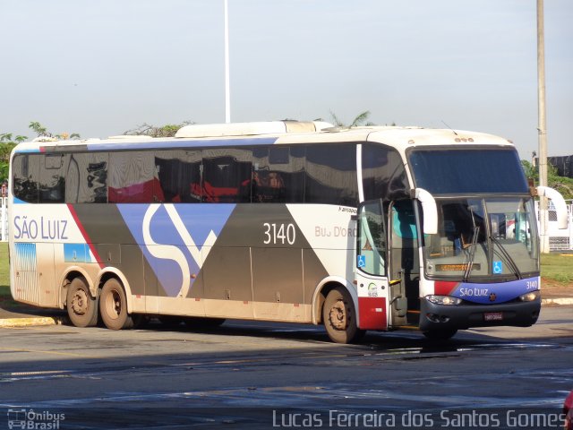 Viação São Luiz 3140 na cidade de Goiânia, Goiás, Brasil, por Lucas Ferreira dos Santos Gomes. ID da foto: 2139368.