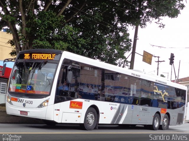 Metra - Sistema Metropolitano de Transporte 5430 na cidade de Santo André, São Paulo, Brasil, por Sandro Alves. Número da foto: #2141117.