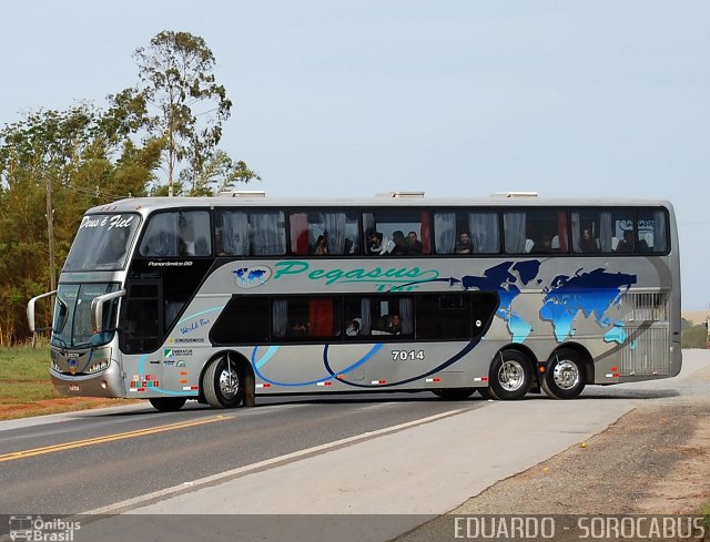 Pegasus Tur Turismo 7014 na cidade de Taquarivaí, São Paulo, Brasil, por EDUARDO - SOROCABUS. Número da foto: #2141222.