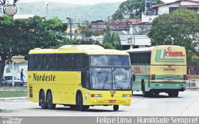 Viação Nordeste 1120 na cidade de Natal, Rio Grande do Norte, Brasil, por Felipe Lima Araújo. ID da foto: 2142079.