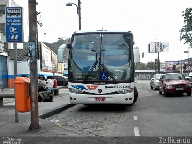 Viação Teresópolis RJ 203.010 na cidade de Rio de Janeiro, Rio de Janeiro, Brasil, por Zé Ricardo Reis. Número da foto: #2141401.
