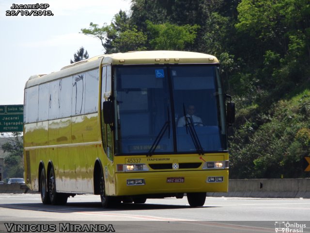 Viação Itapemirim 45337 na cidade de Jacareí, São Paulo, Brasil, por Vinicius Miranda. ID da foto: 2140966.