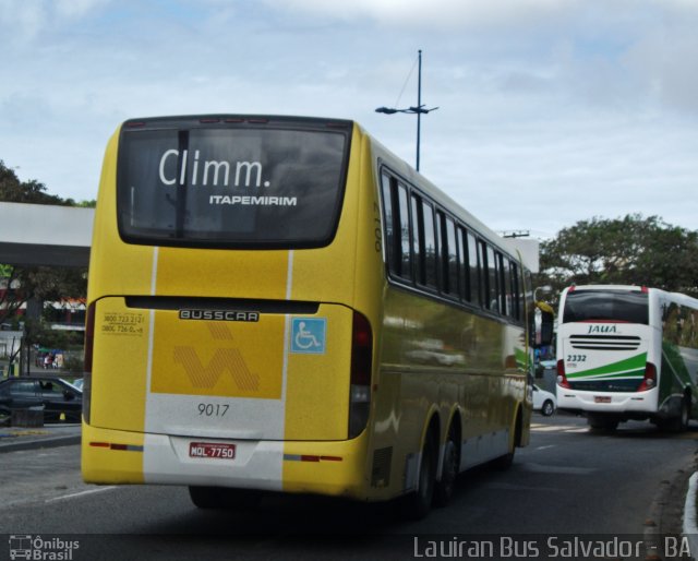 Viação Itapemirim 9017 na cidade de Salvador, Bahia, Brasil, por Mairan Santos. ID da foto: 2140924.