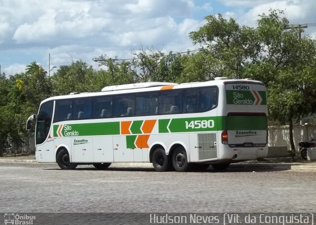 Cia. São Geraldo de Viação 14580 na cidade de Vitória da Conquista, Bahia, Brasil, por Hudson Neves. ID da foto: 2088803.