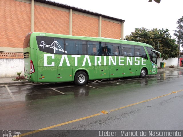 Auto Viação Catarinense 3326 na cidade de Criciúma, Santa Catarina, Brasil, por Cleber  Mariot do Nascimento. Número da foto: #2088884.