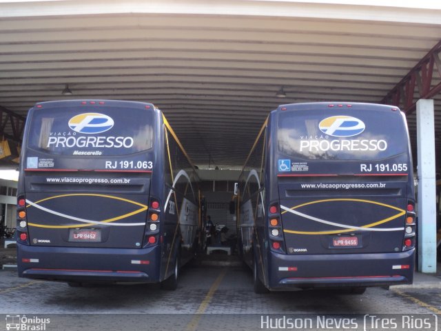 Viação Progresso RJ 191.055 na cidade de Três Rios, Rio de Janeiro, Brasil, por Hudson Neves. Número da foto: #2088827.
