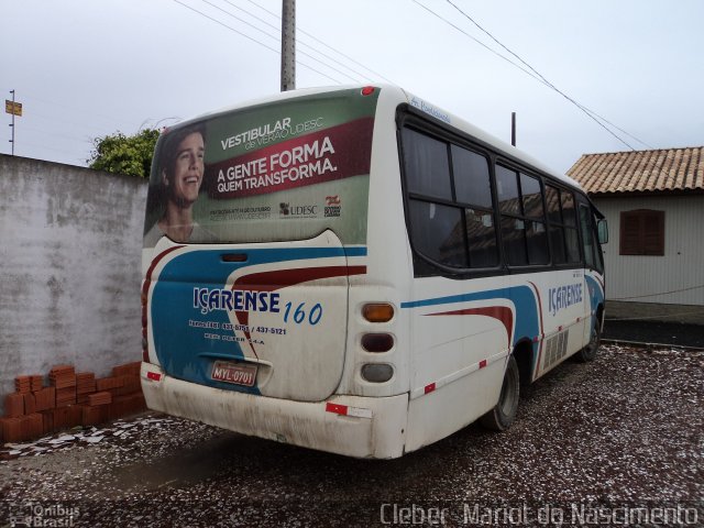 Expresso Coletivo Içarense 160 na cidade de Içara, Santa Catarina, Brasil, por Cleber  Mariot do Nascimento. ID da foto: 2088940.