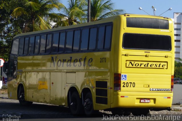Viação Nordeste 2070 na cidade de Fortaleza, Ceará, Brasil, por Eronildo Assunção. Número da foto: #2088039.