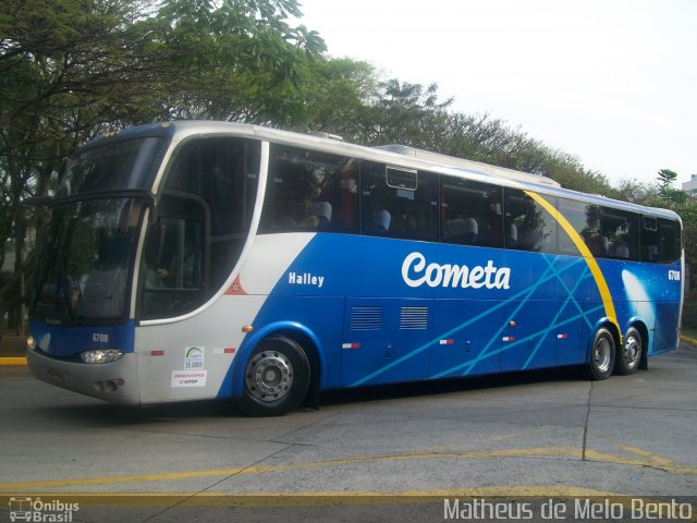 Viação Cometa 6708 na cidade de São Paulo, São Paulo, Brasil, por Matheus de Melo Bento. ID da foto: 2088413.