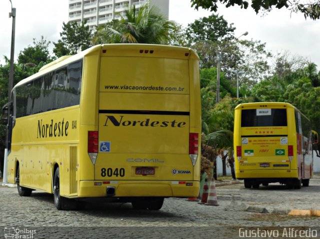 Viação Nordeste 8040 na cidade de Fortaleza, Ceará, Brasil, por Gustavo Alfredo. ID da foto: 2088864.