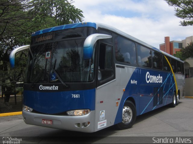 Viação Cometa 7661 na cidade de São Paulo, São Paulo, Brasil, por Sandro Alves. ID da foto: 2089285.