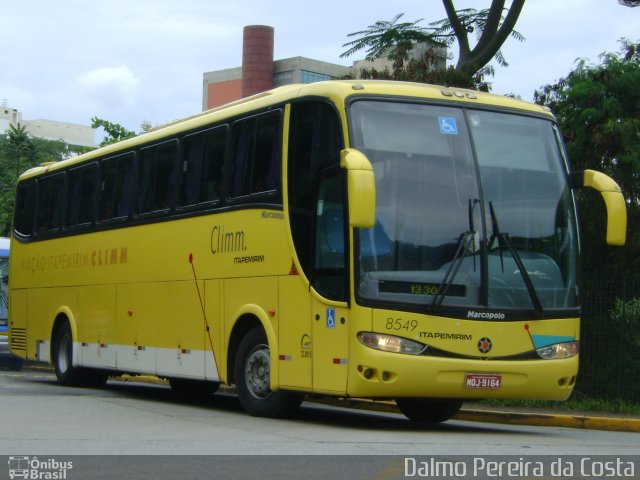 Viação Itapemirim 8549 na cidade de São Paulo, São Paulo, Brasil, por Dalmo Pereira da Costa. Número da foto: #2143052.