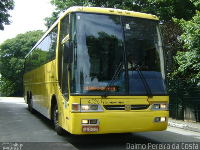 Viação Itapemirim 45261 na cidade de São Paulo, São Paulo, Brasil, por Dalmo Pereira da Costa. Número da foto: #2143175.