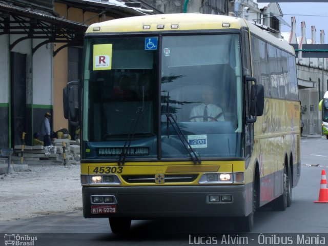 Viação Itapemirim 45303 na cidade de Rio de Janeiro, Rio de Janeiro, Brasil, por Lucas Alvim. ID da foto: 2143299.